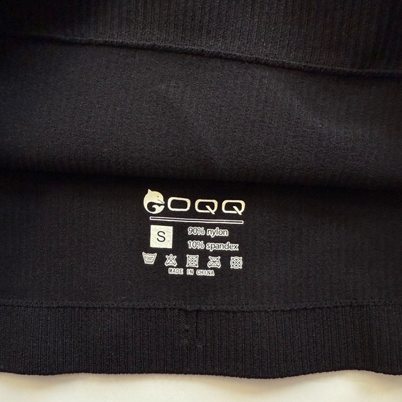 Ribbed Cropped Tank Top Black Size S - Picture 5 of 5